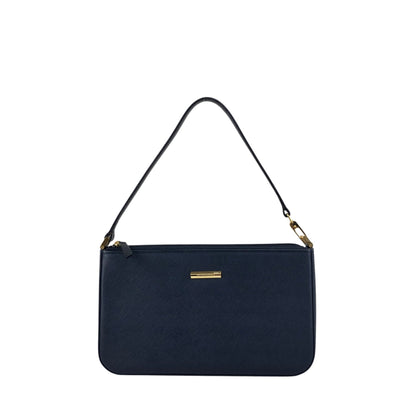 BURBERRY Logo Shoulder bag Navy Vintage 3fb5v6
