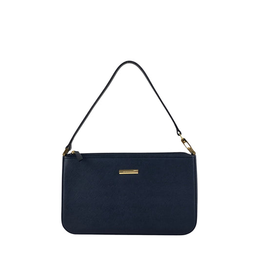 BURBERRY Logo Shoulder bag Navy Vintage 3fb5v6