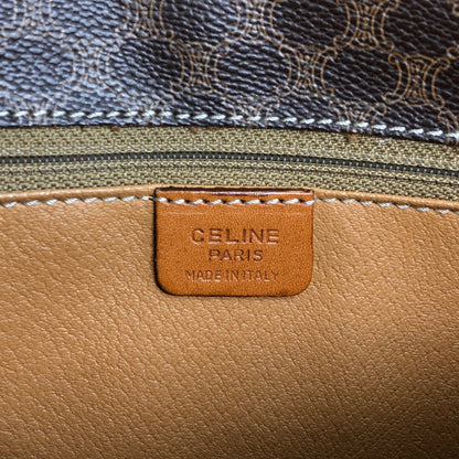 CELINE Macadam Gancini Shoulder bag Brown Vintage dkdrvy