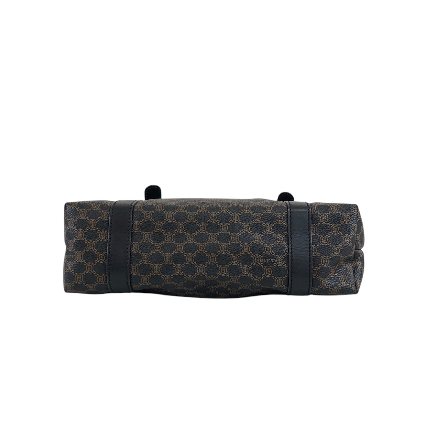 CELINE Macadam Shoulder bag Black Vintage xhkb75