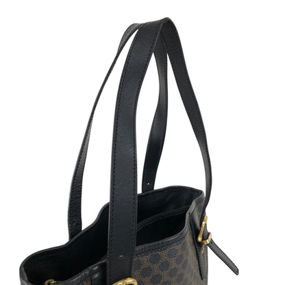 CELINE Macadam Blason Handbag Totebag Black Vintage yfc8n7