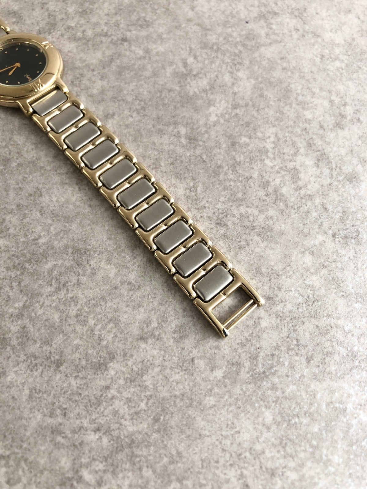 Yves Saint Laurent Quartz Watch Silver Gold 2200-229789Y Vintage ss777s