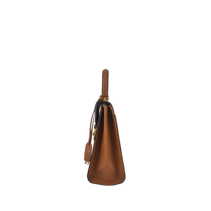 GUCCI Two-way Handbag Shoulder bag Brown Vintage 8xrv5h