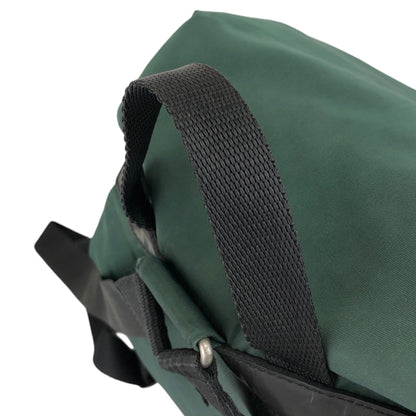 PRADA Triangle Logo Double Pocket  Backpack Green Vintage j7fkn5