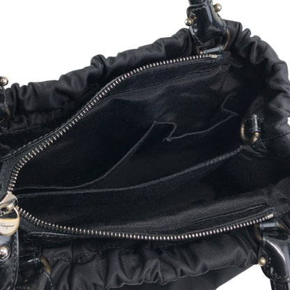 Salvatore Ferragamo Ribbon Handbag Black Vintage xucsbe