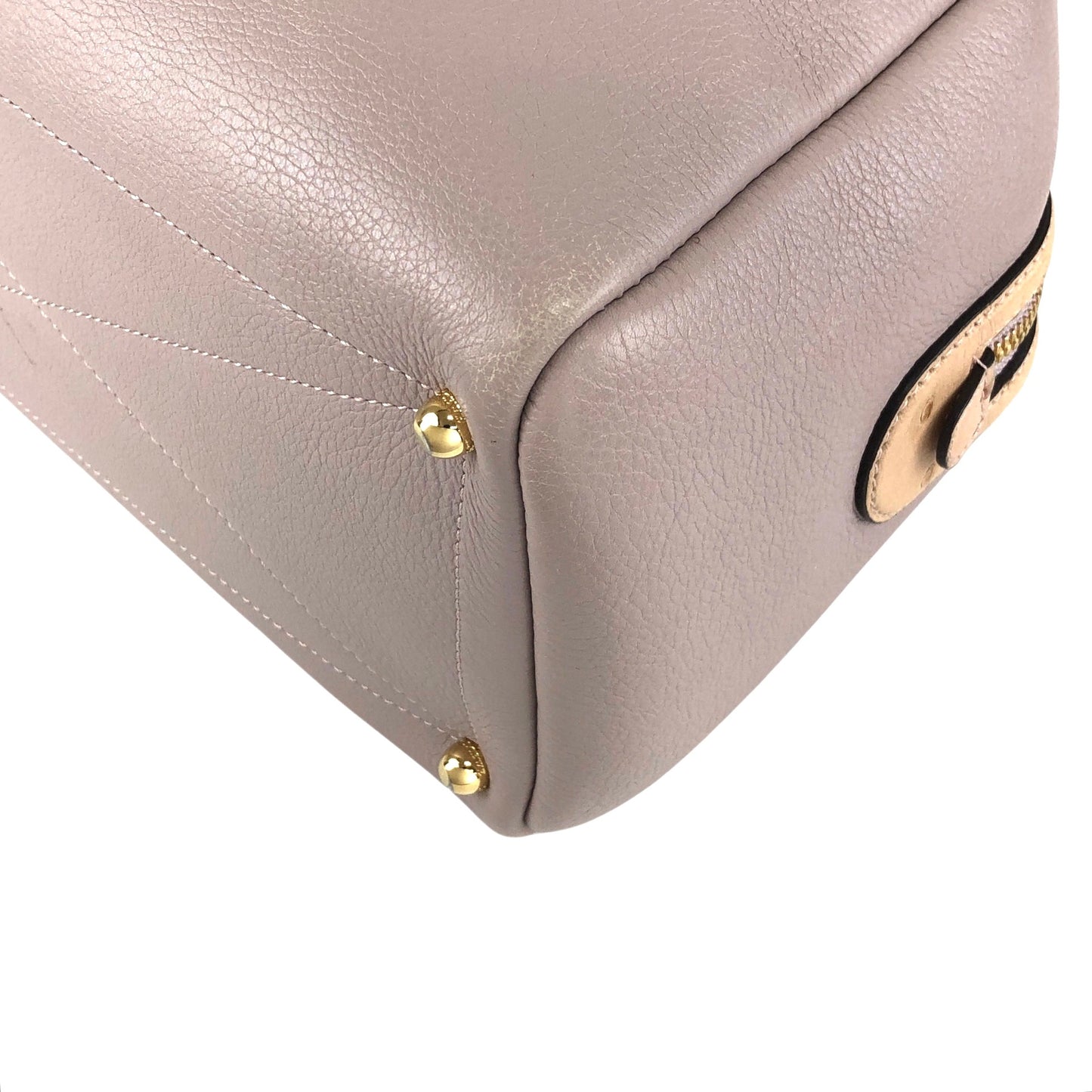LOEWE Anagram Padlock Small Boston bag Handbag Purple Vintage za8z7w