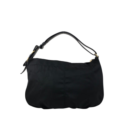 Salvatore Ferragamo Vala Ribbon Shoulder bag Hobobag Black Vintage ayh78w