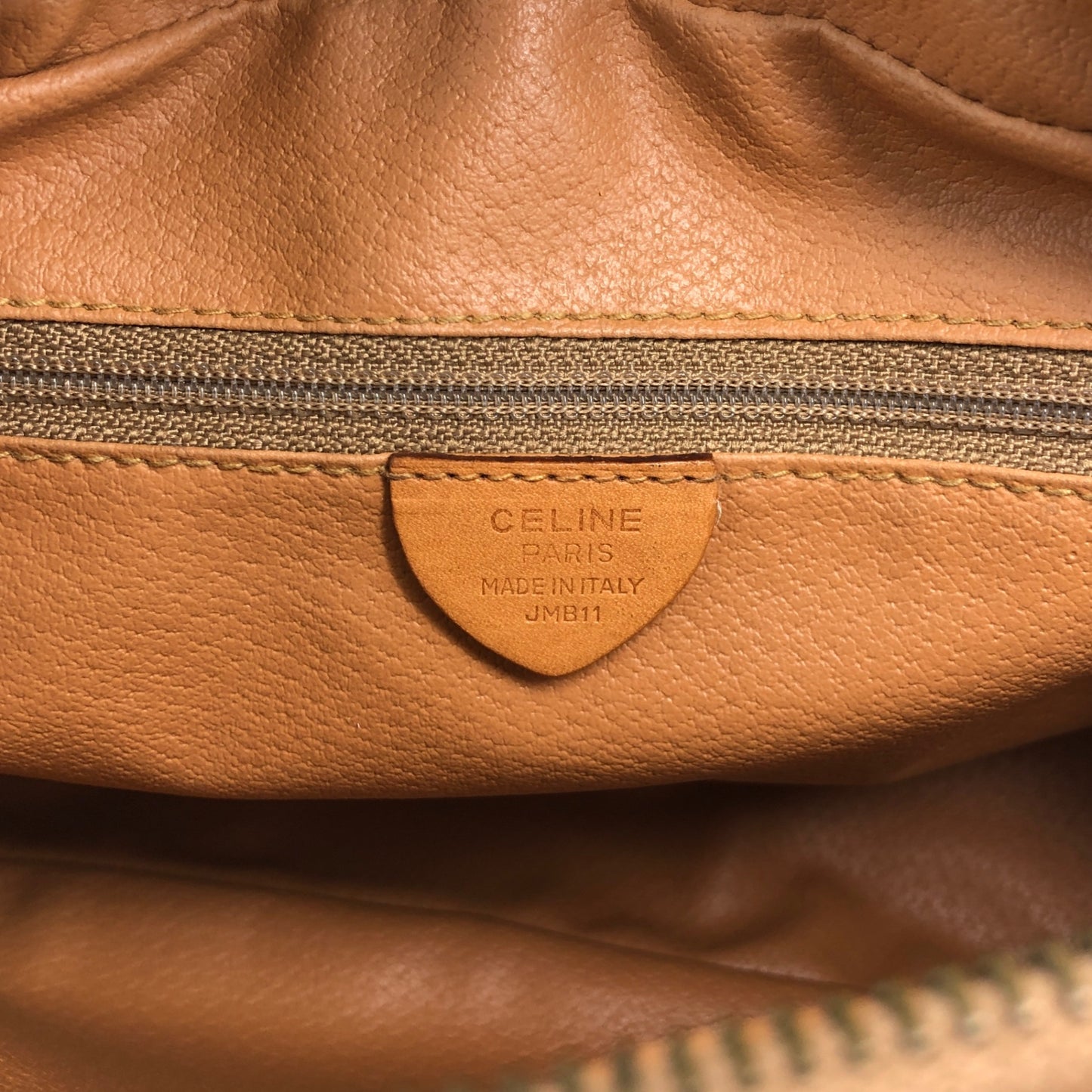 CELINE Macadam Blason Shoulder bag Brown Vintage whw3hb