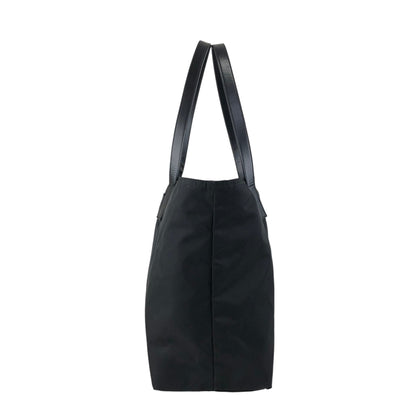 PRADA Tessuto Triangle Logo Totebag Black Vintage naaxd3