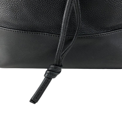 LOEWE Anagram Drawstring Shoulder bag Black Vintage kwnn6u