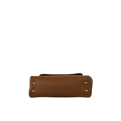 CELINE Toggle Clasp Two-way Handbag Shoulder bag Brown Vintage p67n53