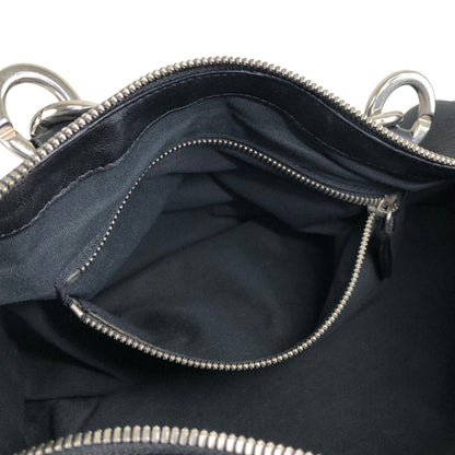 CELINE Blason Shoulder bag Black Vintage ftjas7