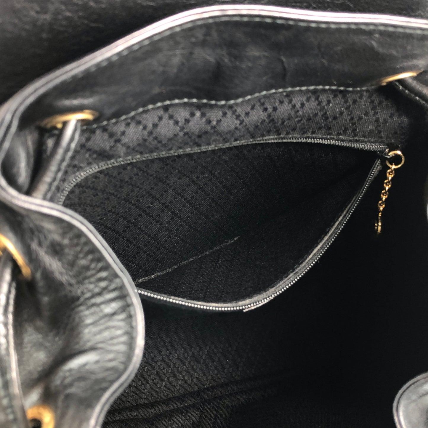 GUCCI Bamboo Backpack Black Vintage 4u5xy4