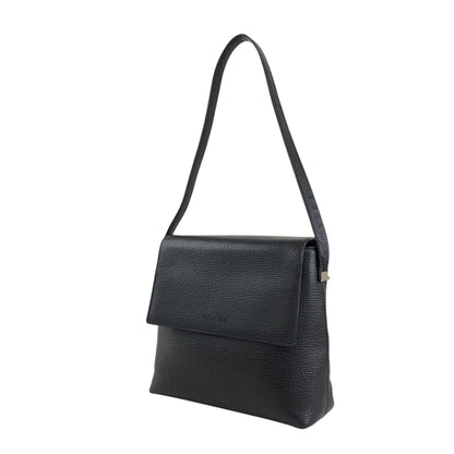 LOEWE Logo Embossed Handbag Shoulder bag Black Vintage rpd54b