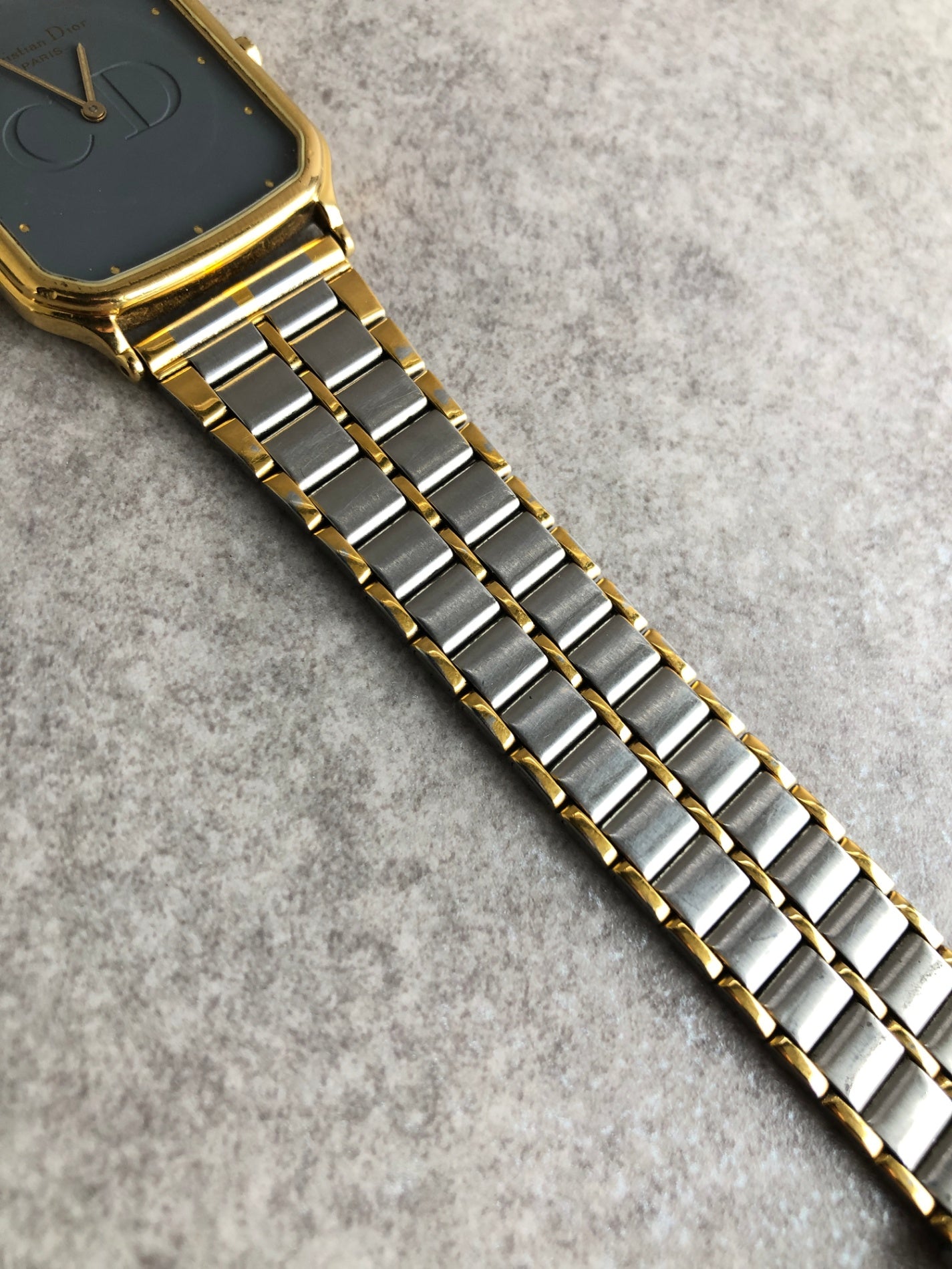 Christian Dior Quartz Watch Gold×Silver 41.12.01 Vintage 6gfb2c