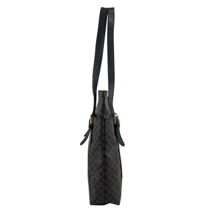 CELINE Macadam Shoulder bag Black Vintage xhkb75