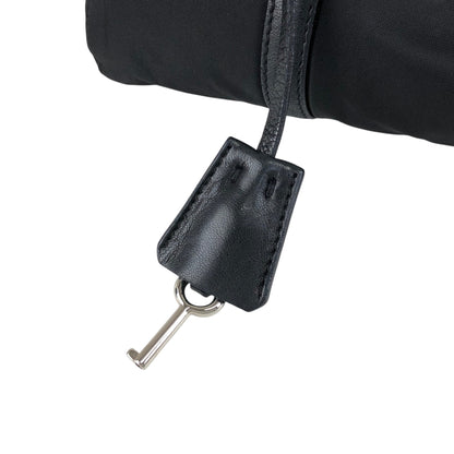 PRADA Triangle Logo Front Lock Totebag Black Vintage dggbp5