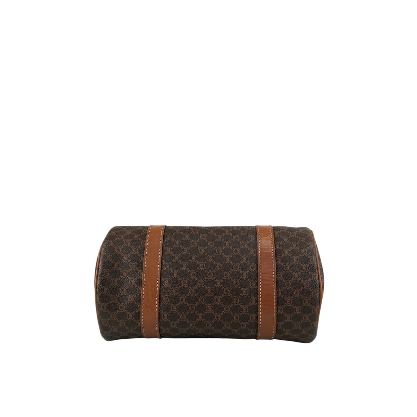 CELINE Macadam Blason Handbag Brown Vintage s5ej7j