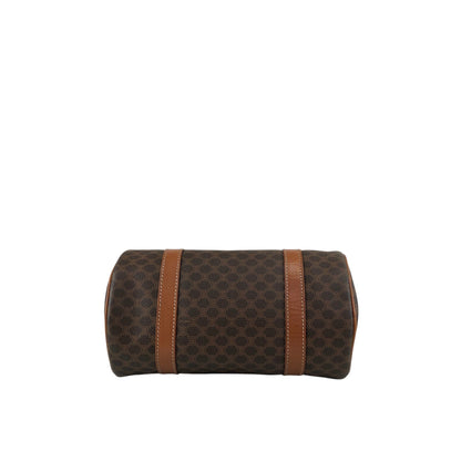 CELINE Macadam Blason Handbag Brown Vintage s5ej7j