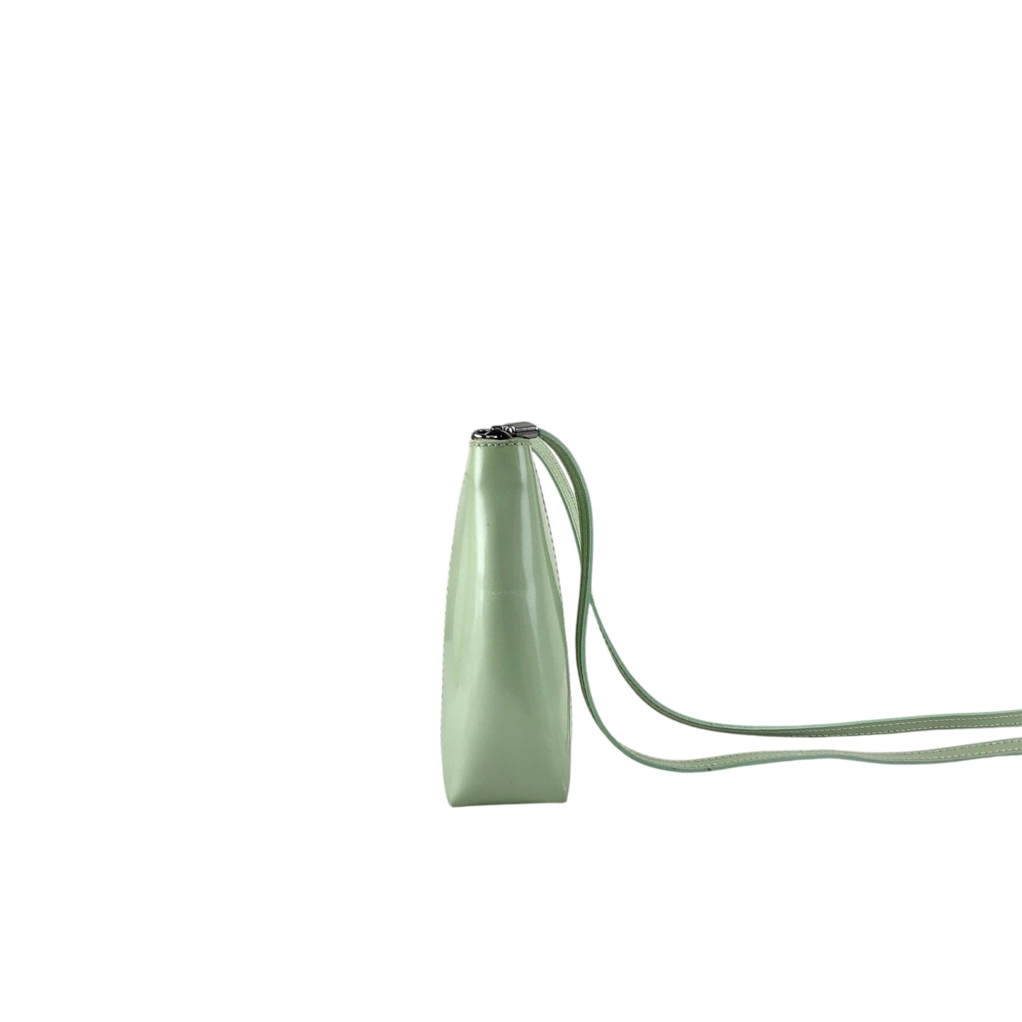 Christian Dior Logo Embossed Shoulder bag Green Vintage 7izpjd