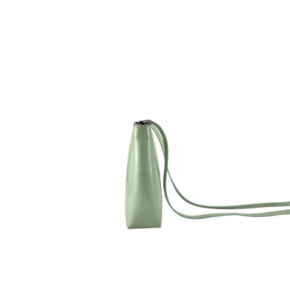 Christian Dior Logo Embossed Shoulder bag Green Vintage 7izpjd