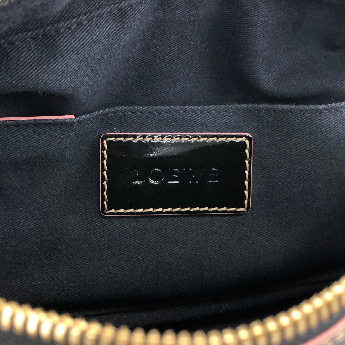 LOEWE Anagram Charm Boston bag Black Vintage u28crh