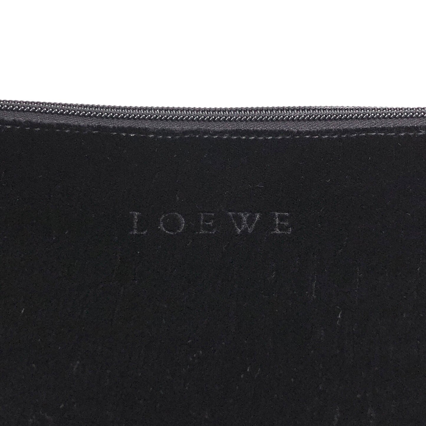 LOEWE Logo Shoulder bag Black Vintage eck8fg
