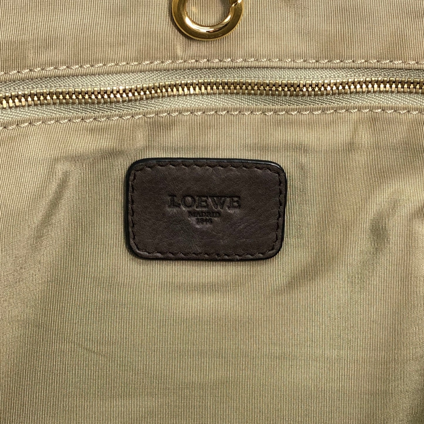 LOEWE Logo Embossed Totebag Brown Vintage je4je4