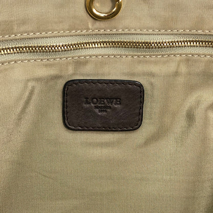 LOEWE Logo Embossed Totebag Brown Vintage je4je4