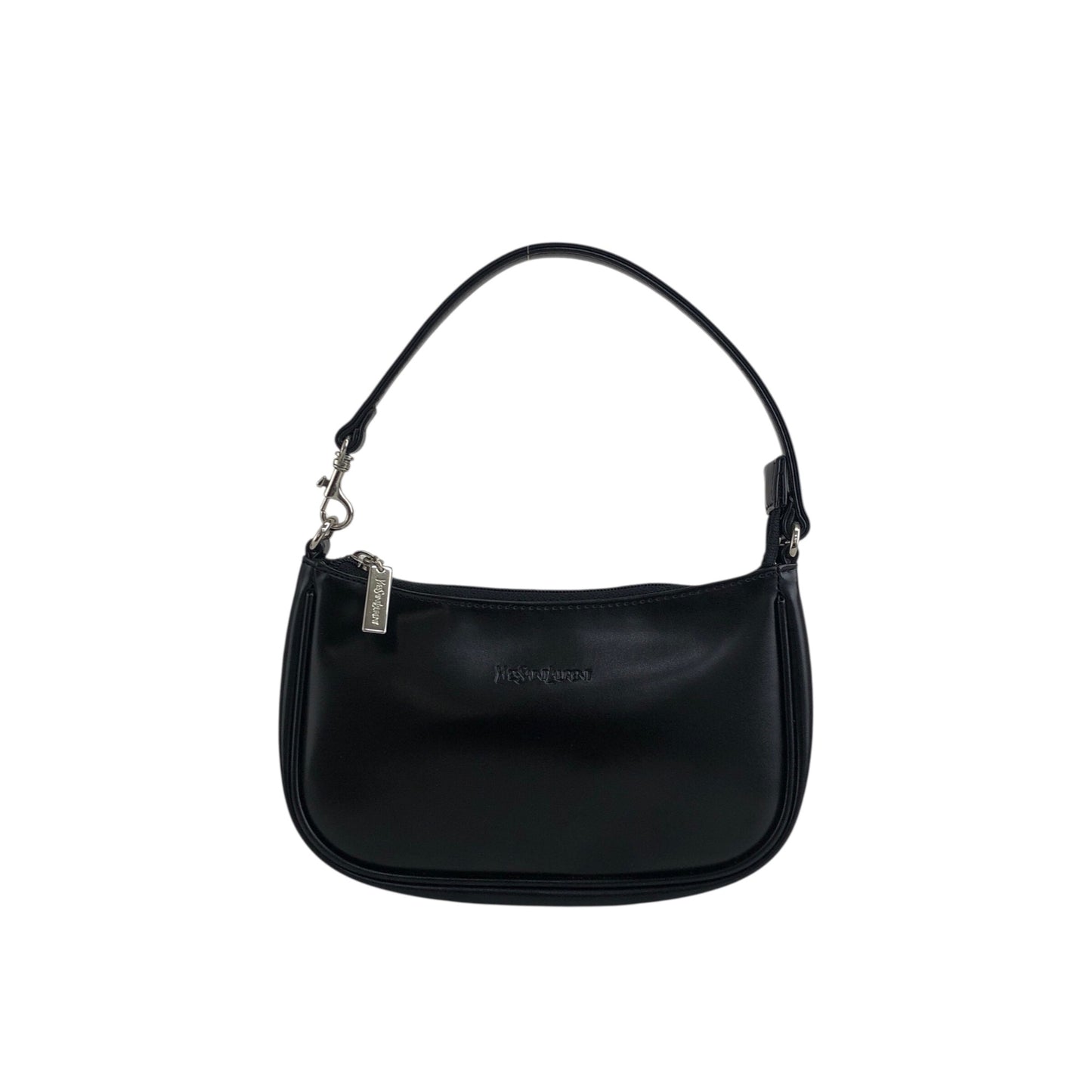 Yves Saint Laurent Logo Small Handbag Black Vintage bva8kv