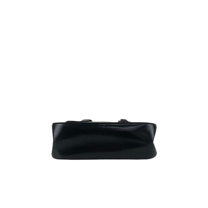Christian Dior Logo Handbag Black Vintage aidfua