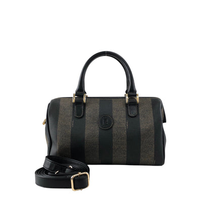 FENDI Pecan Two-way Small Boston bag Shoulder bag Black Vintage ujwz5t