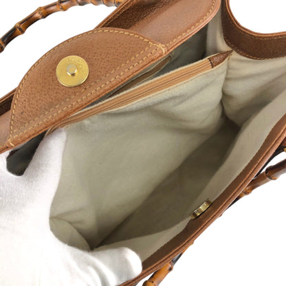 GUCCI Bamboo Handbag Brown Vintage  mxx3h2