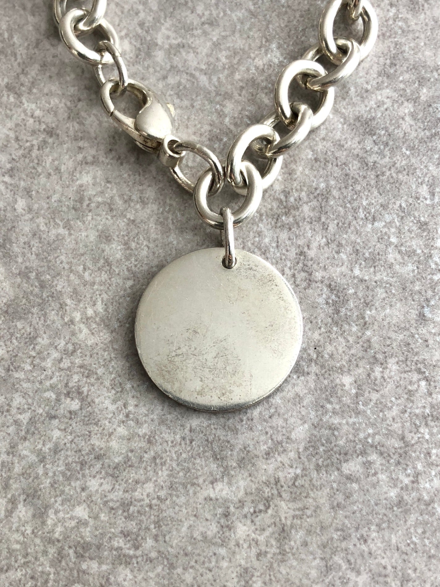 Tiffany & Co. Circle Charm Bracelet Silver Vintage ffek3f