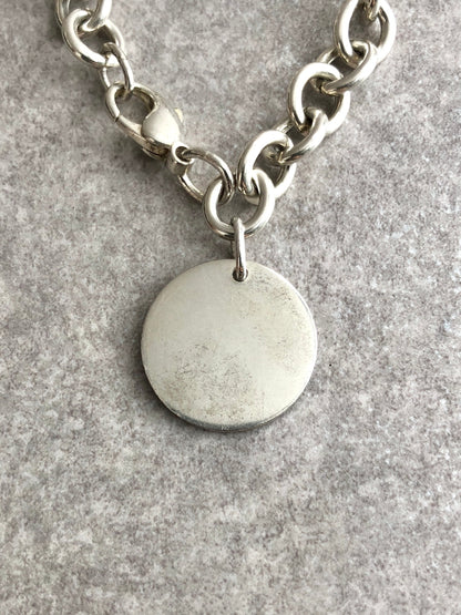 Tiffany & Co. Circle Charm Bracelet Silver Vintage ffek3f