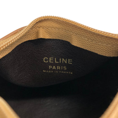 CELINE Macadam Blason Small Shoulder bag Beige Vintage n3gs7s