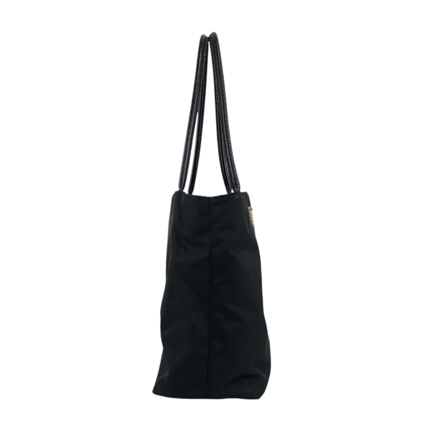 PRADA Tessuto Triangle Logo Totebag Black Vintage 2w8wct