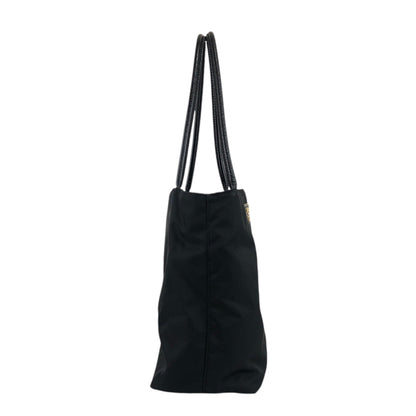 PRADA Tessuto Triangle Logo Totebag Black Vintage 2w8wct