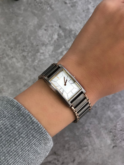 Yves Saint Laurent Quartz Watch Silver 2202-229061 Vintage 4rbv4z