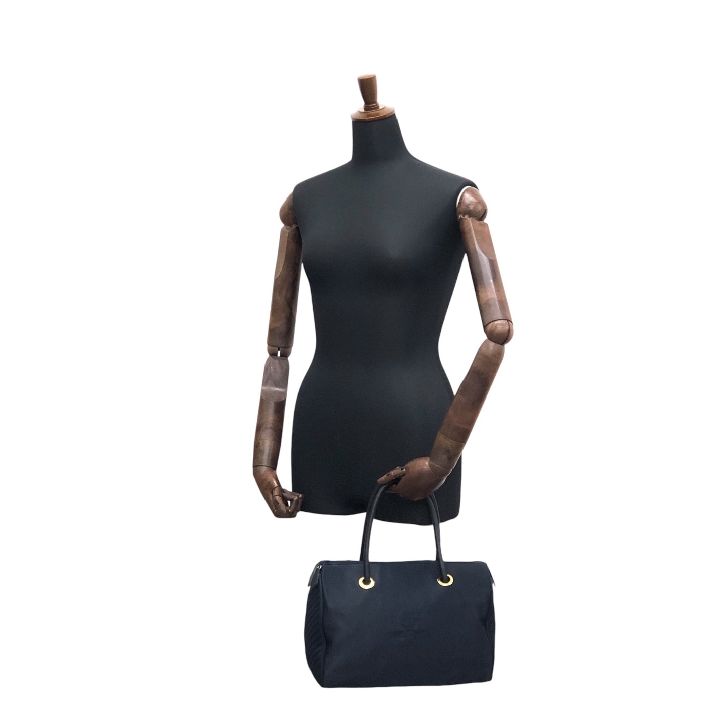 Yves Saint Laurent YSL 標誌手袋波士頓包海軍藍復古 6dix6x