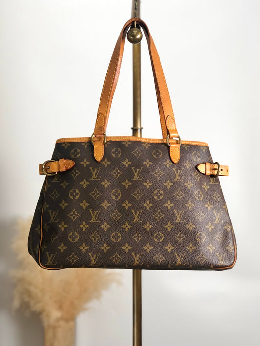 LOUIS VUITTON Monogram Handbag Brown M51154 Vintage y6xita