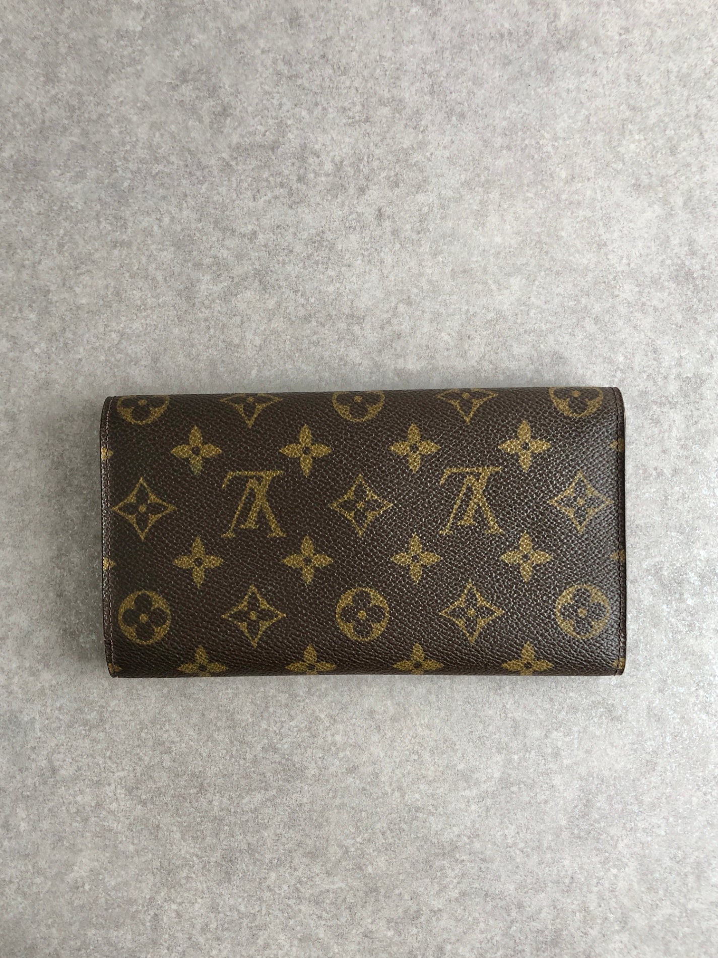 LOUIS VUITTON Monogram Long Wallet Brown M61215 Vintage nm2cm2