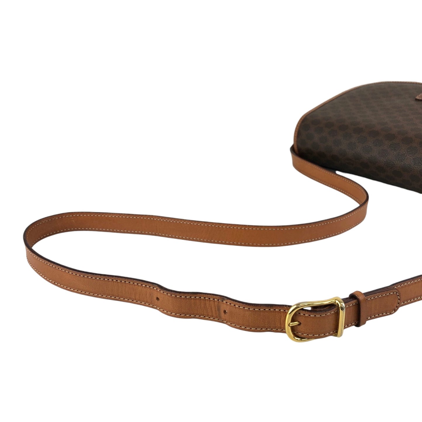 CELINE Macadam Blason Shoulder bag Brown Vintage 23vr8y