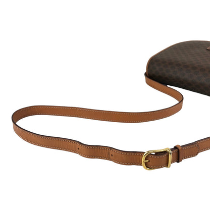 CELINE Macadam Blason Shoulder bag Brown Vintage 23vr8y