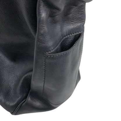 CELINE Gancini Shoulder bag Black Vintage etpu46