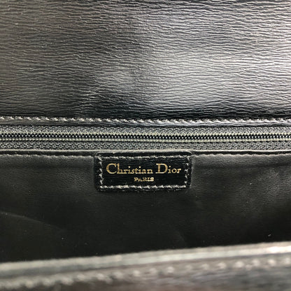 Christian Dior CD Logo Shoulder bag Black Vintage 28ek6f