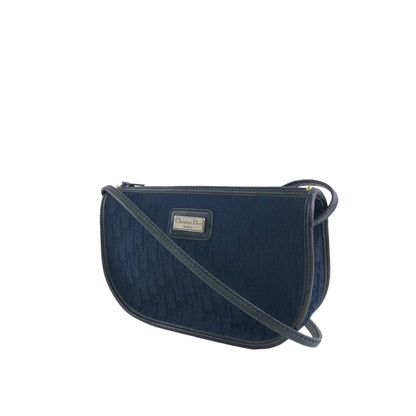 Christian Dior Trotter Shoulder bag Navy Vintage ahnifn