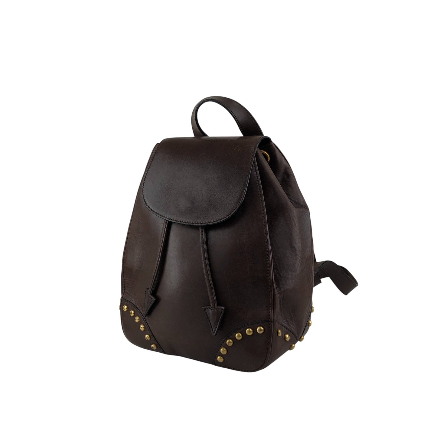 CELINE Logo Backpack Brown Vintage bw7ed4