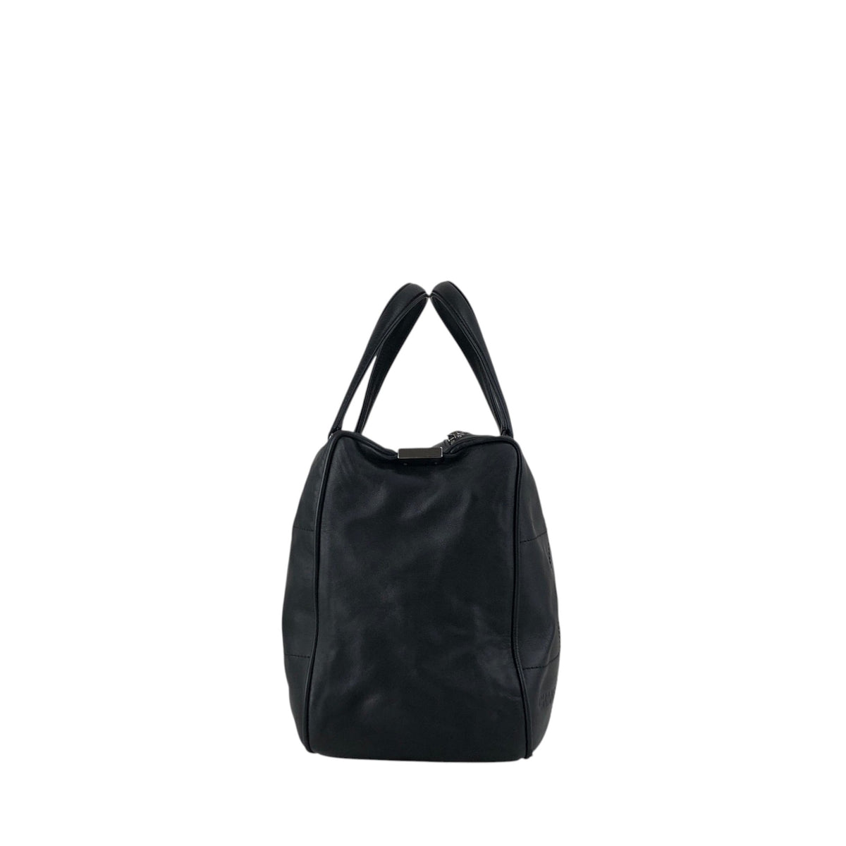 CHANEL Chocolate Bar Handbag Boston bag Black Vintage 6gabx8