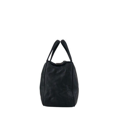 CHANEL Chocolate Bar Handbag Boston bag Black Vintage 6gabx8